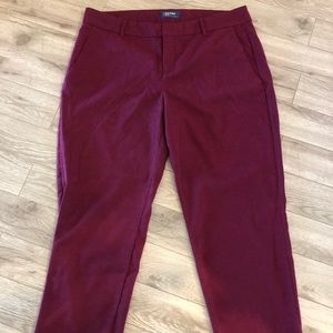 Old Navy Wine Capri Slacks
